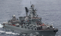 Tuần dương hạm tên lửa của Nga tiến vào Địa Trung Hải 