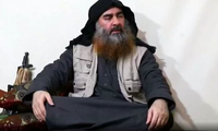 Hình ảnh Abu Bakr al-Baghdadi xuất hiện trong clip IS vừa tung ra
