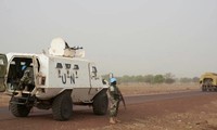 Một phương tiện của lực lượng gìn giữ hoà bình Liên Hợp quốc tại Mali