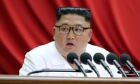 Ông Kim Jong Un phát biểu tại đại hội của đảng Lao động Triều Tiên. (Ảnh: KCNA)