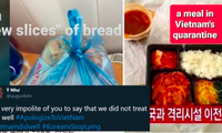 Một số hình ảnh về suất ăn mà nhóm du khách Hàn Quốc được cung cấp trong thời gian cách ly ở Đà Nẵng trên Twitter. 