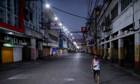 Quang cảnh một tuyến phố ở Manila, Philippines, ngày 24/3. (Ảnh: Reuters)