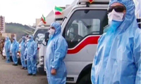 COVID-19 hoành hành, Iran mang thiết bị y tế ra diễu binh thay tên lửa