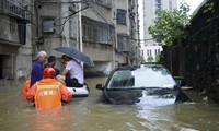 Tình trạng lụt lội ở tỉnh Giang Tây ngày 9/7. (Ảnh: China Daily)