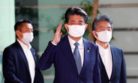 Hình ảnh Thủ tướng Abe Shinzo ngày 28/8. (Ảnh: Reuters)