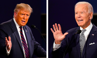 Tổng thống Mỹ Donald Trump và đối thủ Joe Biden. (Ảnh: AP)