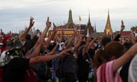 Biểu tình kéo dài ở Thái Lan trong mấy tháng qua. (Ảnh: Reuters)