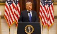 Tổng thống Mỹ Donald Trump phát biểu trong video được Nhà Trắng đăng hôm 19/1. Ảnh: White House