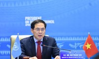 Bộ trưởng Bùi Thanh Sơn chủ trì phiên thảo luận. (Ảnh: Mofa)