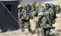 Lực lượng phòng vệ Nhật Bản trong một đợt diễn tập ở Kyushu năm 2018. (Ảnh: Nikkei)