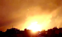 Israel vừa nã pháo vào dải Daza. (Ảnh: Reuters)