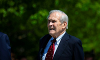Cựu bộ trưởng quốc phòng Mỹ Donald Rumsfeld. (Ảnh: Reuters)