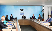 Các lãnh đạo G7 trong cuộc họp thượng đỉnh tại Anh hồi tháng 6. (Ảnh: AP)