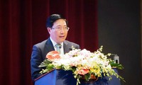 Phó Thủ tướng Thường trực Phạm Bình Minh phát biểu chỉ đạo tại phiên họp. (Ảnh: Như Ý)