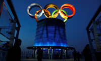 Biểu tượng của Olympic ở Bắc Kinh. (Ảnh: Reuters)
