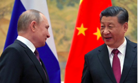 Tổng thống Nga Vladimir Putin có cuộc hội đàm với Chủ tịch Trung Quốc Tập Cận Bình nhân dịp tham dự Olympic Mùa đông Bắc Kinh. (Ảnh: Reuters)