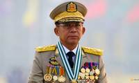 Tướng Min Aung Hlaing, lãnh đạo chính quyền quân sự Myanmar. (Ảnh: Reuters)