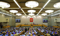 Hạ viện Nga trong phiên họp ngày 12/5/2021. (Ảnh: Reuters)