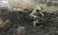 Chính phủ Nga và Ukraine đều đổ lỗi cho nhau trong những cuộc pháo kích ở miền đông Ukraine gần đây. (Ảnh: Bộ Quốc phòng Ukraine)