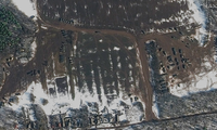 Hãng Maxar (Mỹ) cung cấp hình ảnh vệ tinh mới để khẳng định sự hiện diện của binh lính và phương tiện quân sự Nga ở Golovchino, nơi cách biên giới Ukraine khoảng 10 dặm