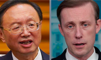 Uỷ viên Bộ Chính trị Trung Quốc Dương Khiết Trì (trái) và Cố vấn An ninh quốc gia Mỹ Jake Sullivan. (Ảnh: DW)