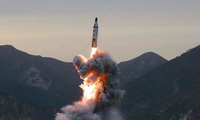 Một vụ thử tên lửa của Triều Tiên. (Ảnh: KCNA)