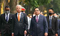 Thủ tướng Phạm Minh Chính và Thủ tướng Malaysia Dato’ Sri Ismail Sabri bin Yaakob. (Ảnh: Đoàn Bắc)