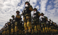Quân đội Campuchia ký thoả thuận hợp tác với quân đội Trung Quốc. (Ảnh: AP)
