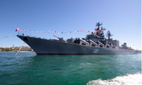 Tuần dương hạm Moskva là con tàu chủ lực của Hạm đội Biển Đen. (Ảnh: Reuters)