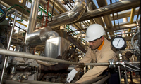 Một nhân viên làm việc tại nhà máy của Repsol ở vùng đông nam Tây Ban Nha năm 2008. (Ảnh: Reuters)