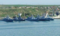Các tàu chiến của Nga ở Vịnh Sevastopol