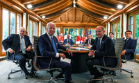 Lãnh đạo G7 trong cuộc gặp tại Đức ngày 26/6. (Ảnh: Reuters)