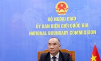 Phó Chủ nhiệm Ủy ban Biên giới quốc gia Nguyễn Mạnh Đông dự hội thảo. (Ảnh: Mofa)