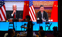 Tổng thống Mỹ Joe Biden (trái) và Chủ tịch Trung Quốc Tập Cận Bình. (Ảnh: Reuters)