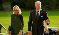 Tổng thống Mỹ Joe Biden và Đệ nhất phu nhân đến Anh từ ngày 18/9 để dự tang lễ Nữ hoàng Elizabeth. (Ảnh: Reuters)
