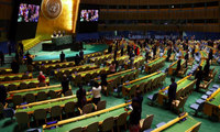 Kỳ họp của Đại hội đồng Liên Hợp quốc đang diễn ra tại New York. (Ảnh: Reuters)