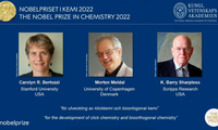 Ba chủ nhân của giải Nobel Hóa học 2022