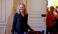 Nữ nhà văn Pháp Annie Ernaux vừa giành giải Nobel Văn học 2022. (Ảnh: Reuters)