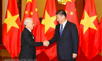 Tổng Bí thư, Chủ tịch nước Trung Quốc Tập Cận Bình đón Tổng Bí thư Nguyễn Phú Trọng thăm chính thức Trung Quốc, tháng 1/2017. (Ảnh: TTXVN) 