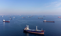Các tàu thương mại trên Biển Đen. (Ảnh: Reuters)