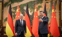 Chủ tịch Trung Quốc Tập Cận Bình tiếp Thủ tướng Đức Olaf Scholz ngày 4/11. (Ảnh: Reuters)