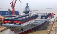 Tàu Phúc Kiến là tàu sân bay thứ ba của Trung Quốc. (Ảnh: Weibo)