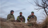 Binh lính Ukraine ở tiền tuyến