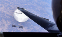 Hình ảnh khinh khí cầu Trung Quốc được chụp từ máy bay quân sự Mỹ