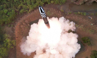Một tên lửa được Triều Tiên phóng thử. (Ảnh: KCNA)
