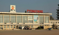 Nhiều hoạt động bảo dưỡng máy bay dày bất thường được phát hiện ở sân bay quốc tế Sunan ở Bình Nhưỡng. (Ảnh: Bloomberg)