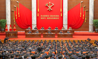 Kỳ họp toàn thể của đảng Lao động Triều Tiên vừa diễn ra. (Ảnh: KCNA)
