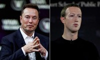 Hai tỷ phú Elon Musk (phải) và Mark Zuckerberg. (Ảnh: Reuters)