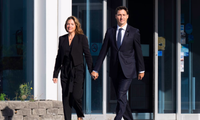 Thủ tướng Canada Justin Trudeau và Phu nhân Sophie Grégoire Trudeau. (Ảnh: Reuters)