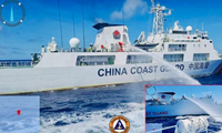 Philippines tố tàu hải cảnh Trung Quốc cản trở và bắn vòi rồng vào tàu tiếp tế